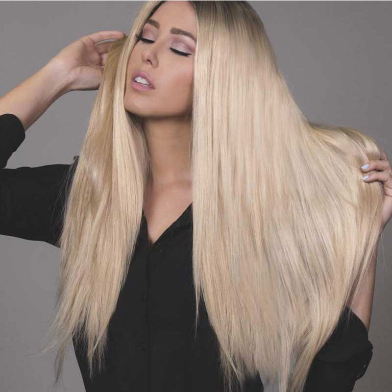 Nadula Straight Virgin Hair Weave 3 Bundles With Lace Frontal