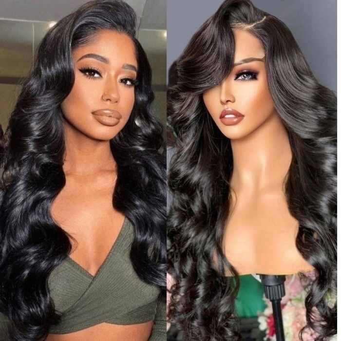 Nadula Flash Deal 13x4 Lace Front Pre Plucked Body Wave Wigs Natural Density Wigs 150% Density