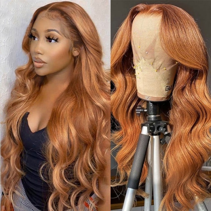 Nadula Gentle And Rich Honey Blonde Body Wave 4*0.75 T Part Lace Part Human Hair Wigs For Women