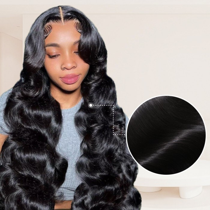 Nadula Pre-cut 7x5 Pre Bleached And 13x4 Pre Everything Body Wave Glueless Put on and Go Wig 