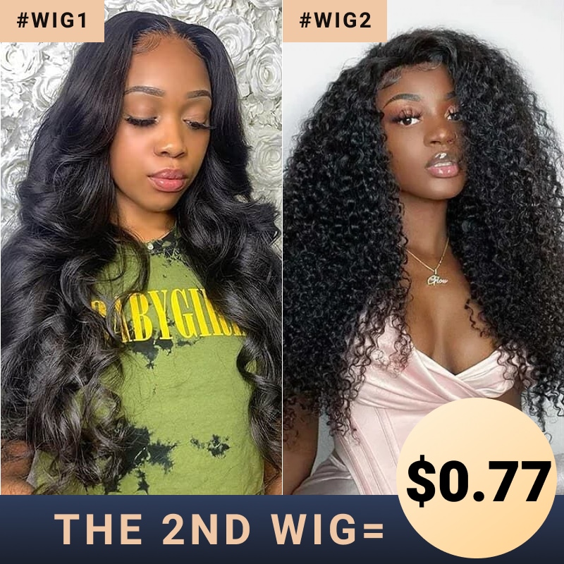 The 2nd Wig Only $0.77 | Nadula 16 Inch Body Wave U Part  And 16 Inch Kinky Culry U Part Wigs