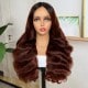 $177=Two 24 Inch Wigs | Nadula Anniversary Sale 24 Inch Body Wave Reddish Brown V Part Air Wig And 13x4 200% Density Wig