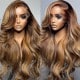 Nadula Flash Sale 6x4.5 Pre cut Lace Honey Blonde Body Wave Shadow Root Highlight Wig With Babyhair