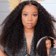 Nadula Flash Deal 4C Kinky Curly 4x0.75 Lace Part Wigs with Pre Plucked Hairline