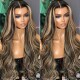 Nadula 13x4 Blonde Highlight Wig Body Wave Lace Front Human Hair Wigs with Balayage Highlights