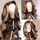 Nadula Flash Deal Highlight Body Wave Wig Brown Piano Color 13x5 T Part Lace Human Hair Wigs