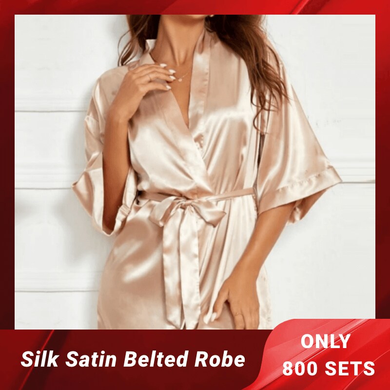 【Nadula Black Friday Pre-Plus Gift】$9.9 Pre Lock In Silk Belted Robe (Value $60)