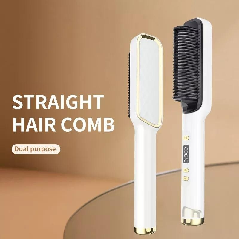 Nadula Cost-effecttive E-Straightening Comb Multifunctional Straight Hair Curling Comb For Sale