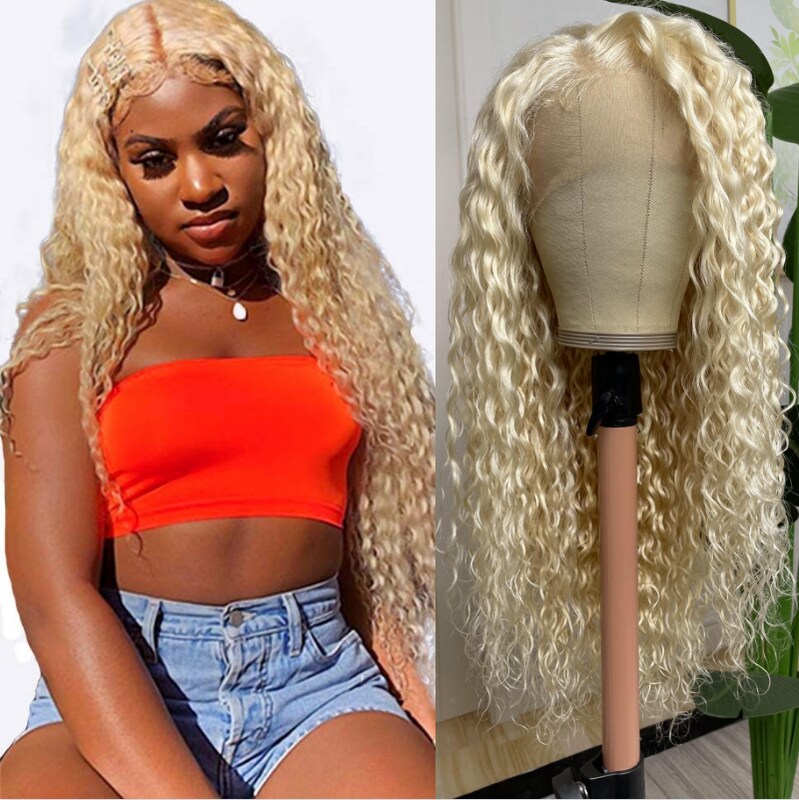 [All Inch = $139 ] Nadula Water Wave 613 Blond Wig 13x4 Lace Frontal 150% Density With Preplucked Wig For Sale