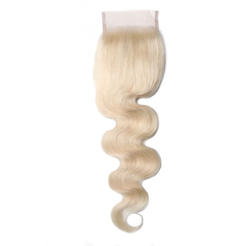 Nadula Free Part 613 Blonde Human Hair Body Wave Virgin Hair 4X4 Lace Closure