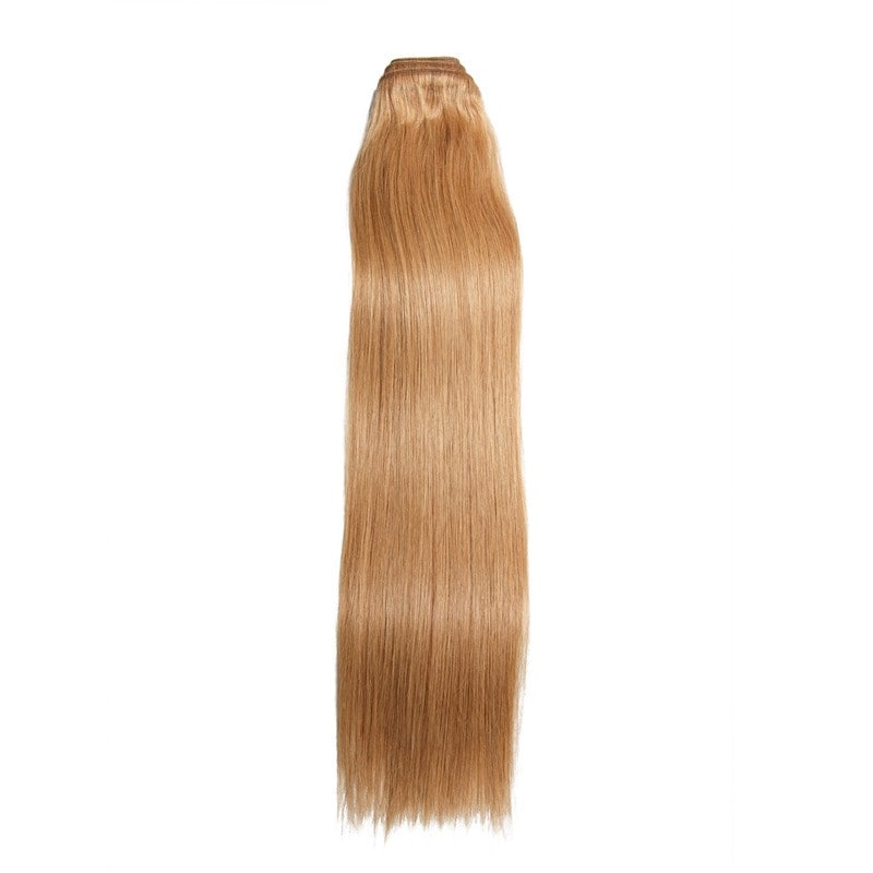 Nadula 1 Bundle #27 Honey Blonde Straight Indian Remy Human Hair Weave Extensions 100g