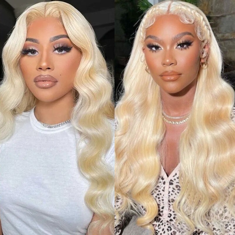 Nadula 5x5 HD Lace Closure Wig 613 Blonde Body Wave HD Lace Frontal Wig Pre-plucked Colored Human Hair Wigs