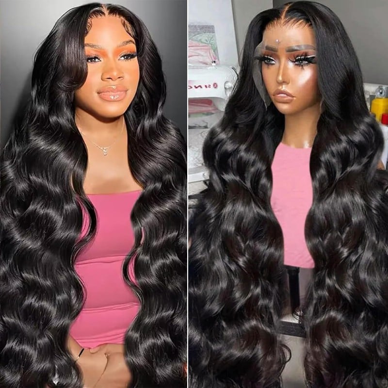 Nadula 13x4 Lace Frontal Wigs Pre-everything Body Wave Human Hair Wigs with Baby Hair and Pre-cut Lace