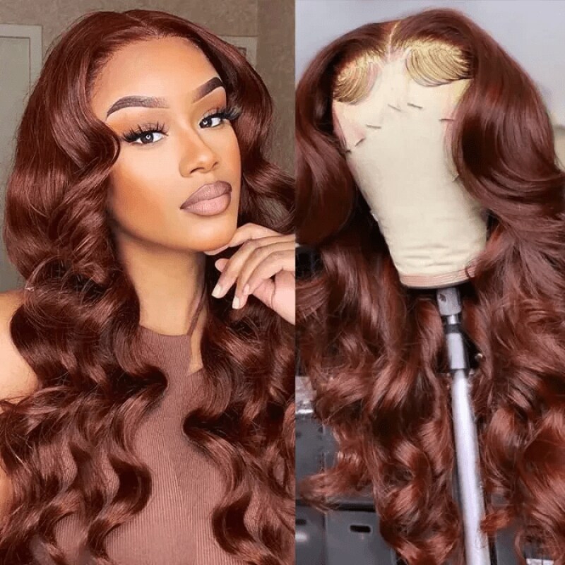 Nadula Caramel Red Cake Body Wave Lace Front Wig For Special Offer