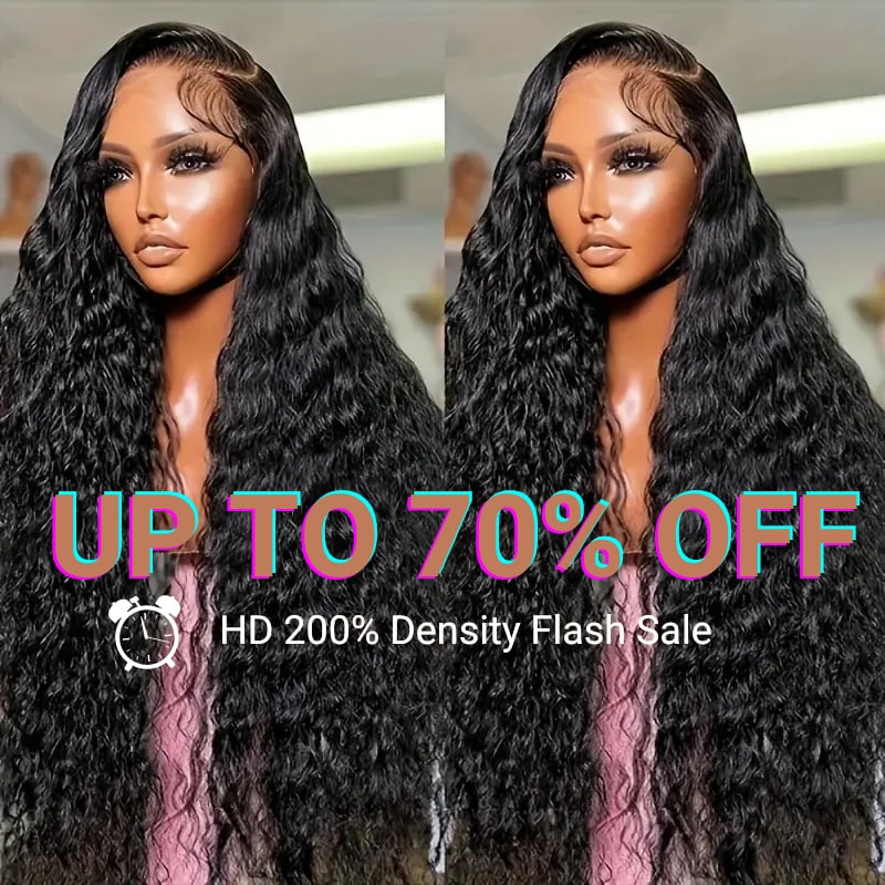 Clearance Sale | Nadula Glueless Deep Wave HD Lace Wig 5*5 Lace Closure Wig High Density Full and Thick 