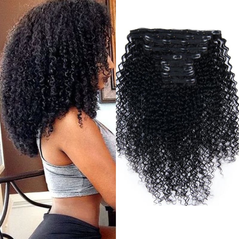 Nadula Jerry Curly Clip In Hair Extensions 145g To 200g 9Pcs/set