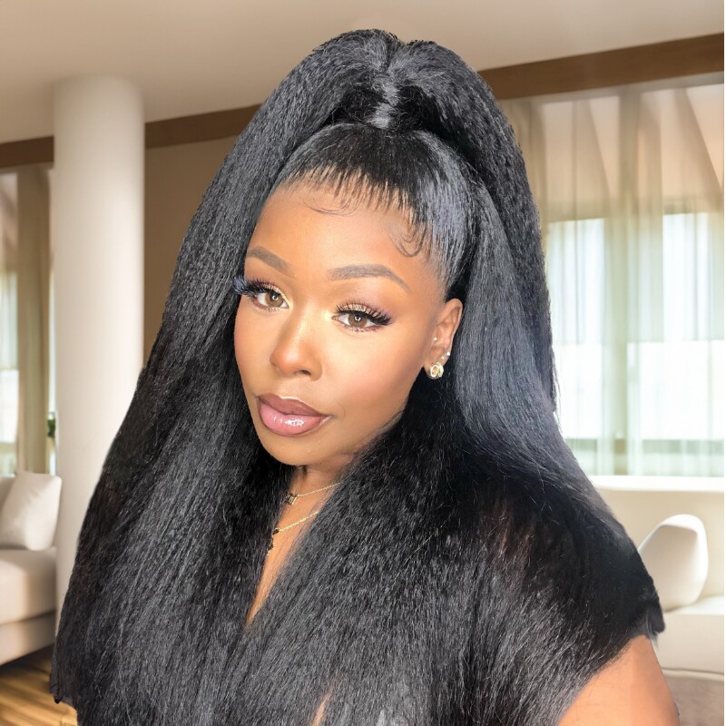 Pre-Everything Frontal Wig | Nadula 13x4 Lace Front Kinky Straight Real Ear to Ear Lace Put on and Go Frontal Wig