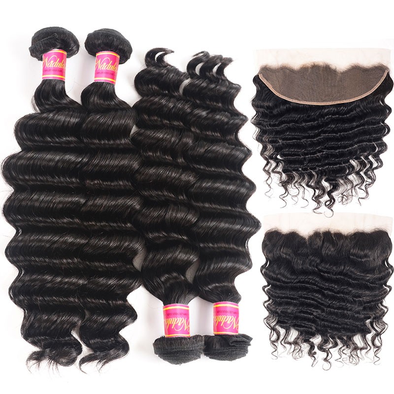 Nadula Lace Front Wig Loose Deep Wave Human Hair Black Women Wig