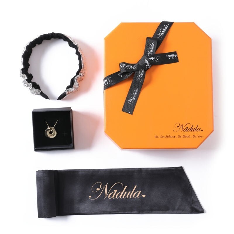 Gifts Box Include Beautiful Box, Fashion Necklace, Crystal Hair Band and Silk Headband ,Purchased Separately Does not Ship