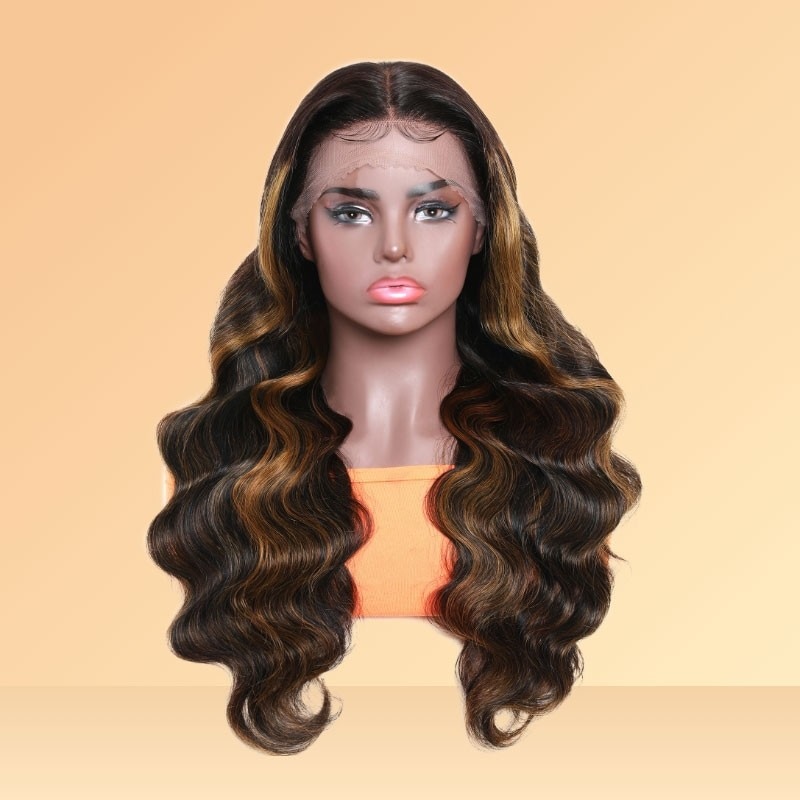Nadula T Part Body Wave Brown Highlights Color Exquisite Ceremony Package 