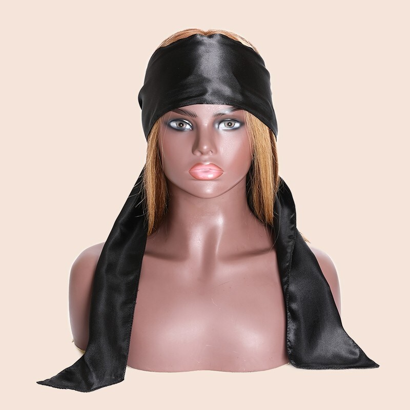 Only $1.9 For  Nadula VIP Black Silk Headband  For Wig For Yoga, Makeup, Facial