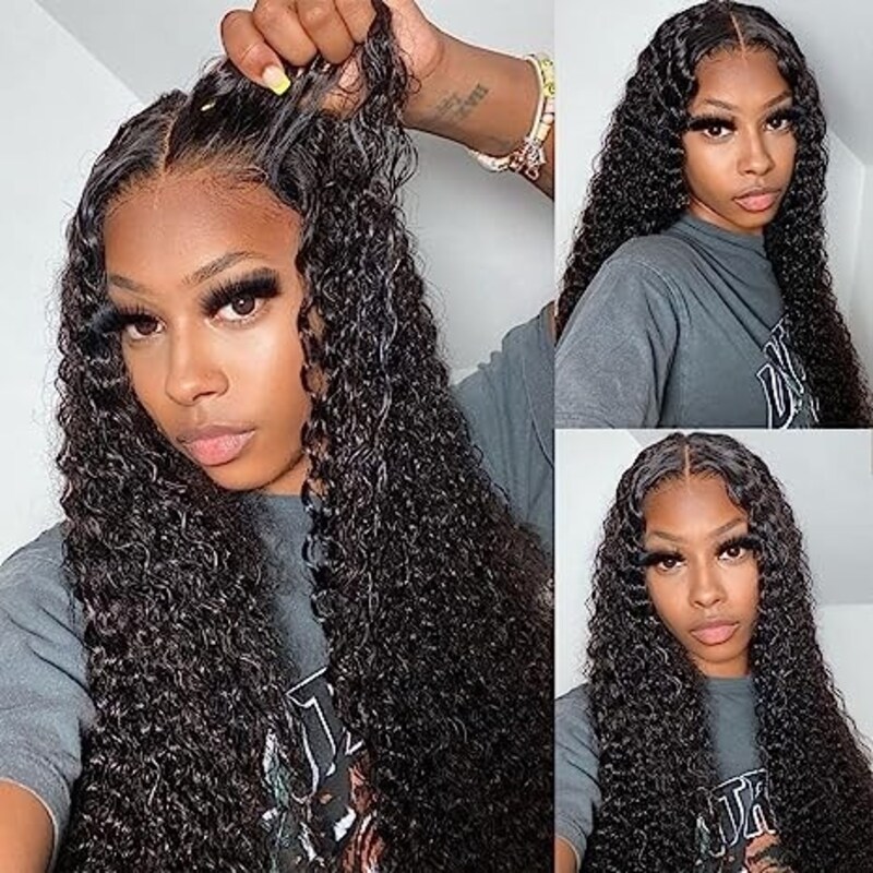 Nadula $100 Off 7x5 Pre-Cut Lace Closure Wig Put On And Go Jerry Curly Wig with Breathable Cap