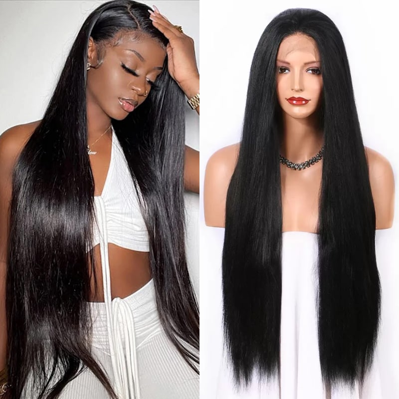 Nadula 4*4 Lace Closure Straight Human Hair Wigs Straight High Quality Affortable Price 150% Density Wigs