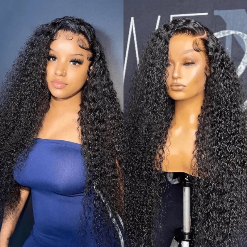 Nadula Flash Deal 13x4 Lace Frontal Wigs Curly Human Hair Wigs for Women Curly Baby Hair Edges Available Affordable 4x4 Closure Wig