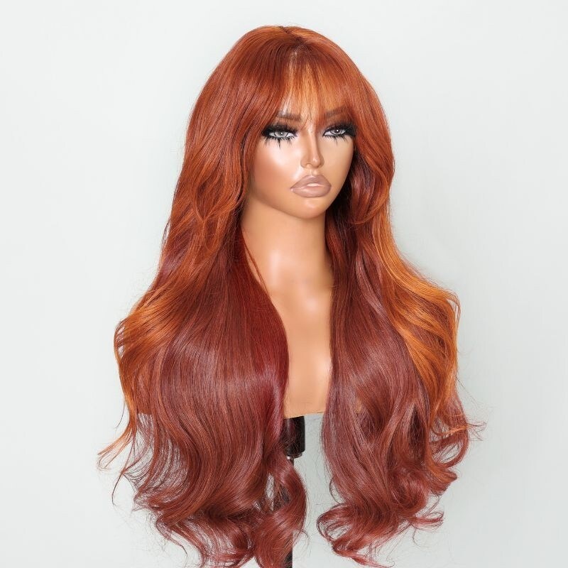 Nadula Loose Body Wave Ginger Color 13x4 Lace Front Human Hair Wig