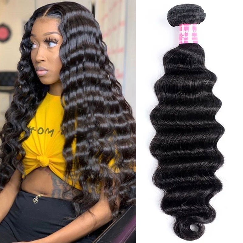 Nadula Thick Soft  Loose Deep Wave Hair 1 Bundle Deals Unprocessed Virgin Human Hair Weave