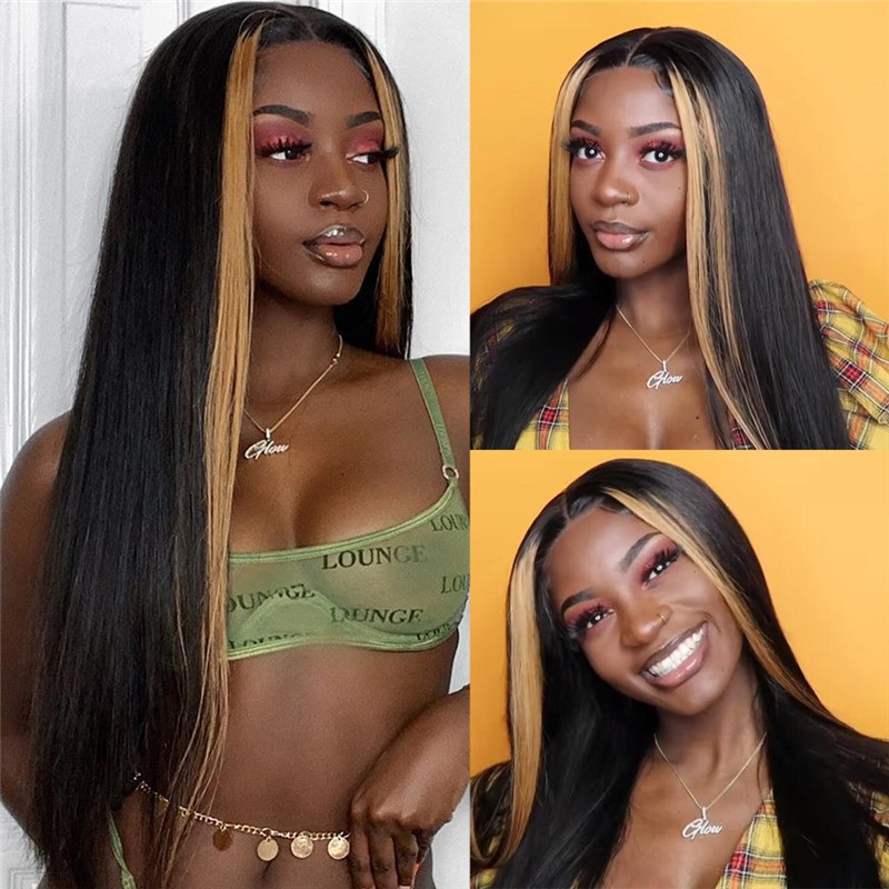 Nadula 13x4 Lace Front Wig Straight Weave Strawberry Honey Blonde