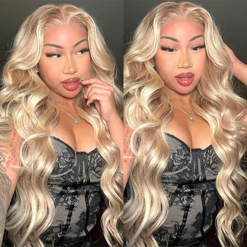 Pre everything Wig 2.0 ™| Nadula Ash Blonde 13x4 Lace Front Body Wave Put On and Go Glueless Wig Deep Part