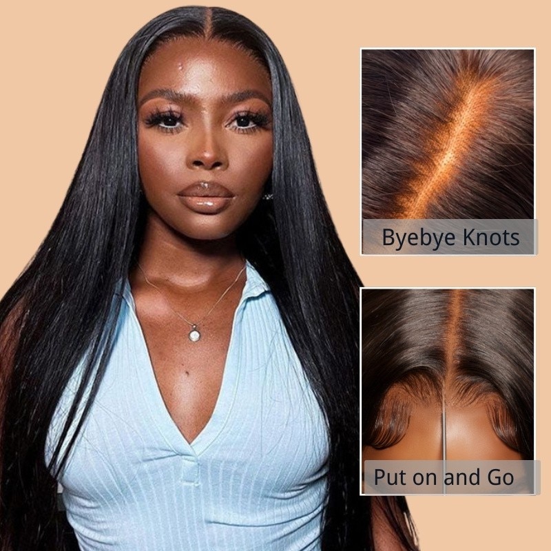 Pre everything Wig 2.0™| Nadula 13x4 Transparent Lace Front Straight Real Ear to Ear Lace Put on and Go Frontal Wig
