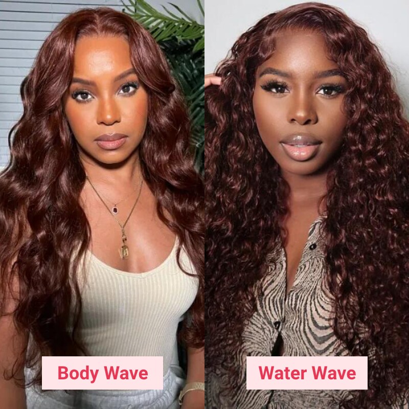 Nadula Flash Deal Red Brown Auburn Body Wave Human Hair Wig Hair Perfect Hair Color For Deep Skin Tones 13x4 Lace Front Wigs For Women
