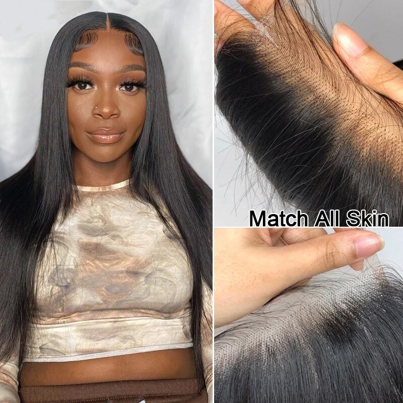 Nadula Flash Deal 4*4 Lace Closure Mid Part Human Hair Wigs Straight High Quality Affortable Price