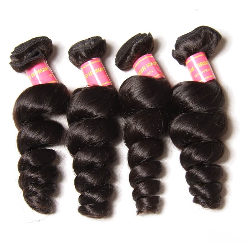 Nadula 4 Bundles Virgin Indian Loose Wave 16in 26in Cheap Indian