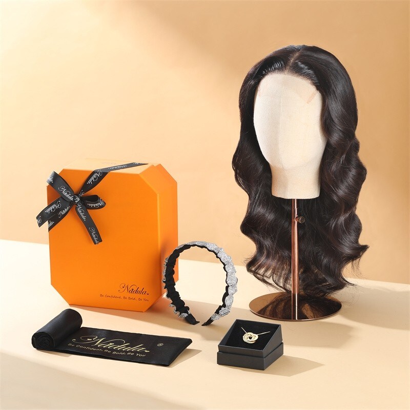 Nadula 5x5 HD Lace CLosure Wig Body Wave HD Lace Wig 8A High-quality Exquisite Ceremony Package