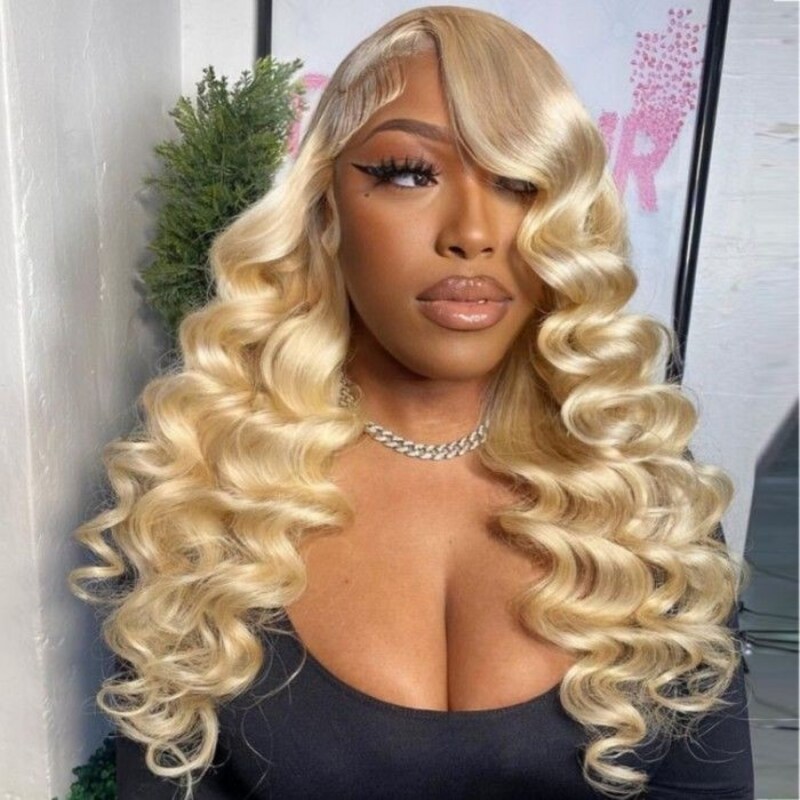 Nadula Flash Sale 613 Blonde Lace Front Wig 13x4 Loose Deep Wave Pre-Plucked Wig