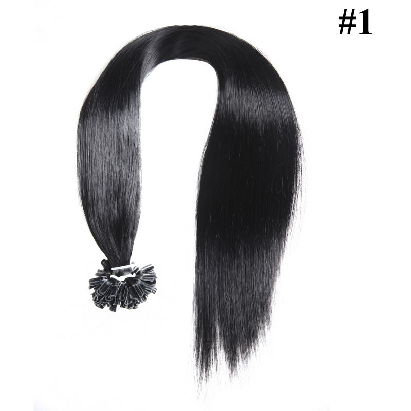 Nadula Cheap Pre Bonded Nail U Tip Fusion Hair Extensions Straight