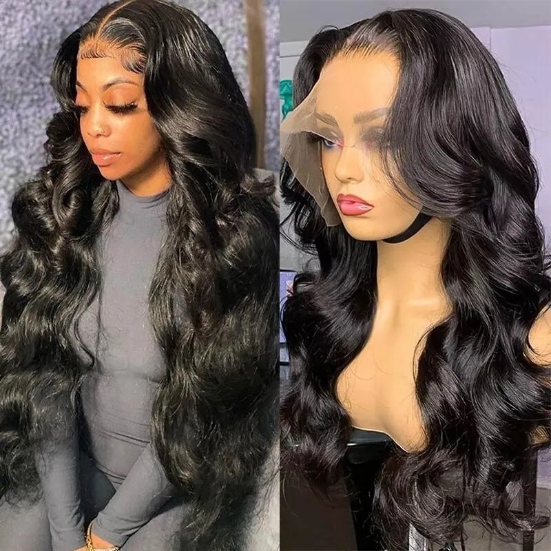 Nadula Hot Body Wave 13x6 Swiss Lace Wig Remy Human Hair Wigs 180% Density Wigs With Baby Hair