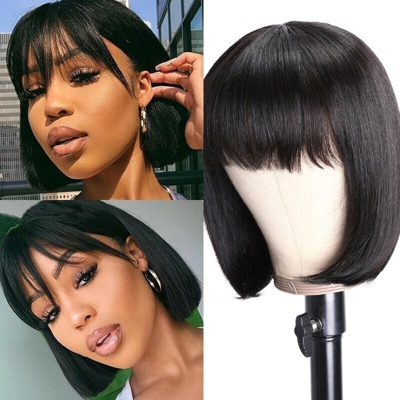 Extra 50% Off Code HALF50 | Nadula Short Yaki And Curly T Part lace Glueless Bob Wig Beginner Friendly