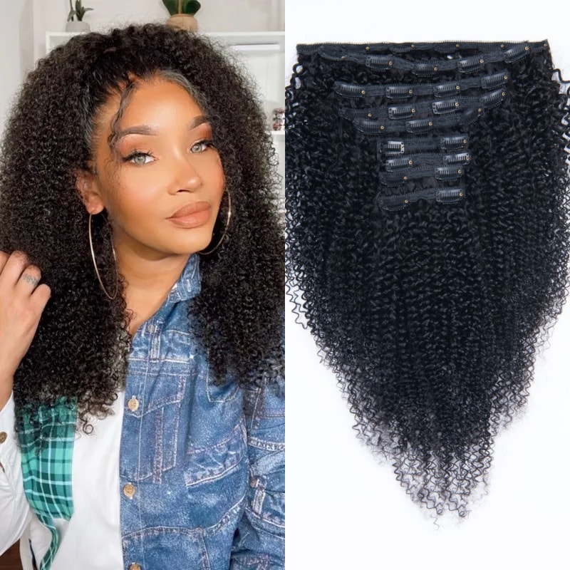 Nadula 145g To 200g Clip In Kinky Curly Hair Extensions 9Pcs/set