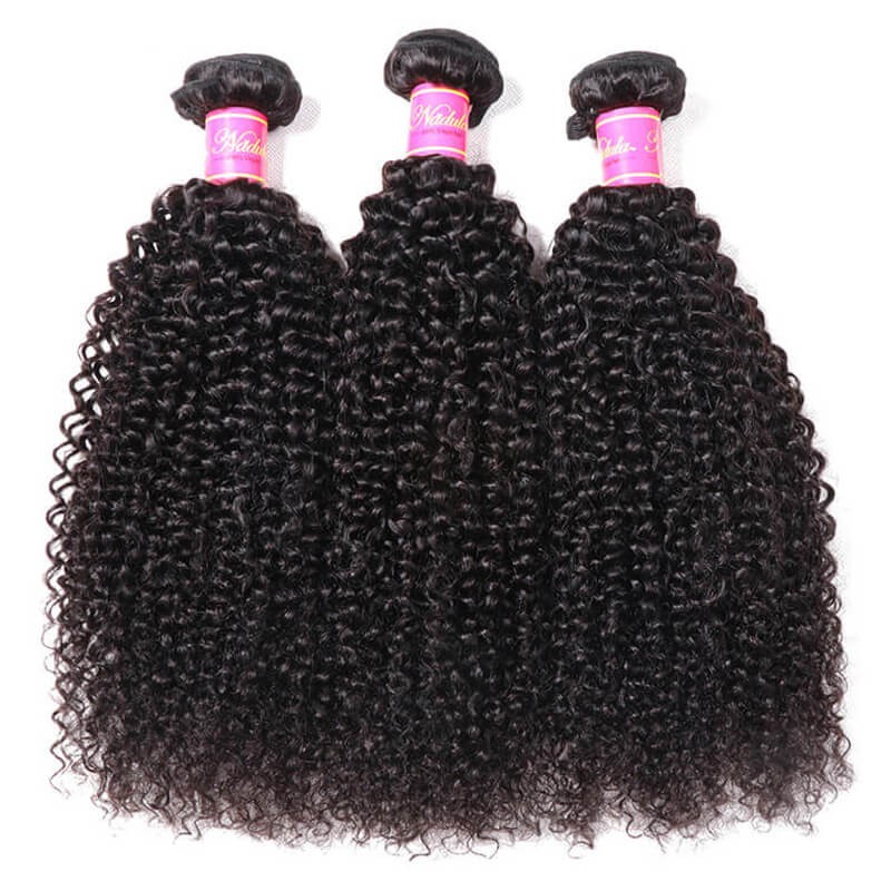 Nadula Best Virgin Brazilian Kinky Curly Hair Weave 3 Bundles