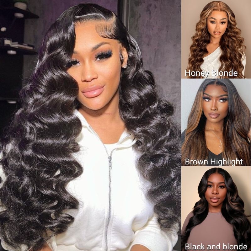 Bye Bye Knots Wig 2.0 ™ | Nadula 3D Body Wave 7x5 Pre Bleached Put on and Go Lace Closure Glueless Wig 