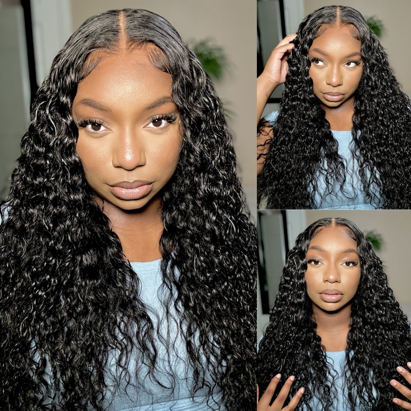 Bye Bye Knots Wig 2.0™ | Nadula 7x5 Invisible Knots Jerry Curly Put On and Go Wig Natural Hairline