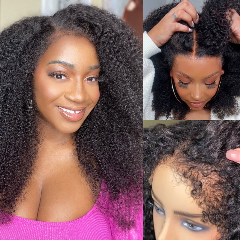 Nadula Flash Sale Affordable Kinky Curly Wigs With Pre Plucked Natural Hairline 