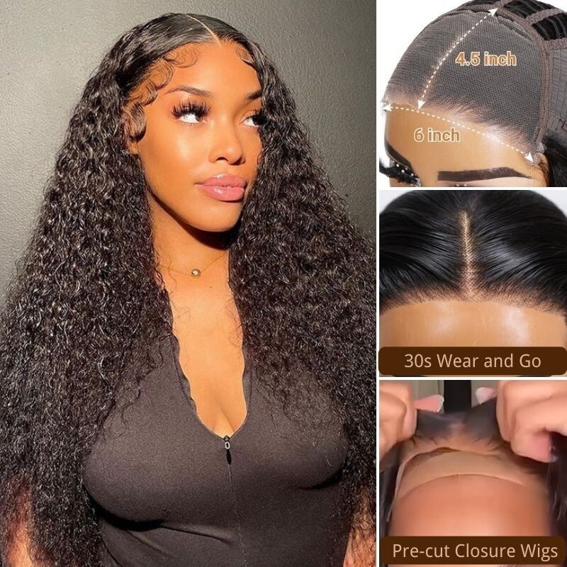 Nadula Pre-cut Lace Closure Wigs Water Wave Wear and Go Wig For Beginners Special Offer