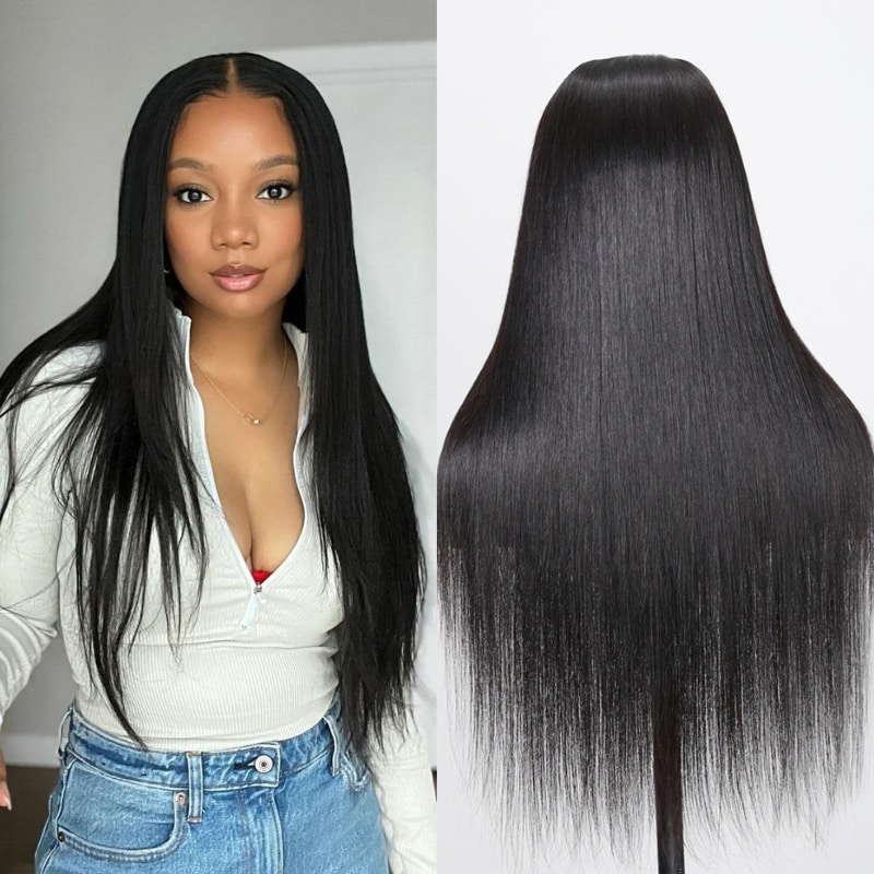 Pre-Everything Frontal Wig | Nadula 13x4 Transparent Lace Front Straight Real Ear to Ear Lace Put on and Go Frontal Wig