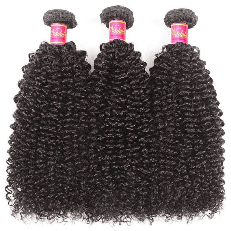 Nadula Kinky Curly Hair Weave 3 Bundles Virgin Human Hair Good