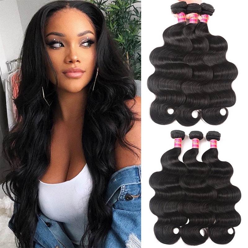 Nadula Hot Selling Virgin Brazilian Body Wave Hair 3 Bundles Deals